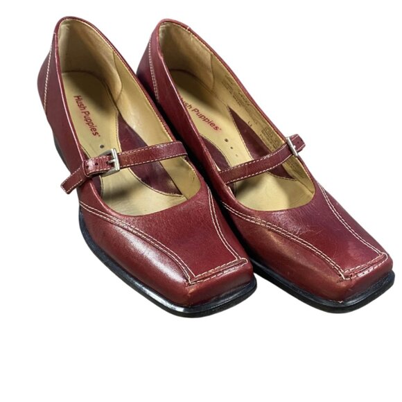 Hush Puppies Mary Jane Square Toed Heels - Picture 1 of 5